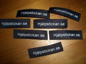 Hjälpstickan.se lappar